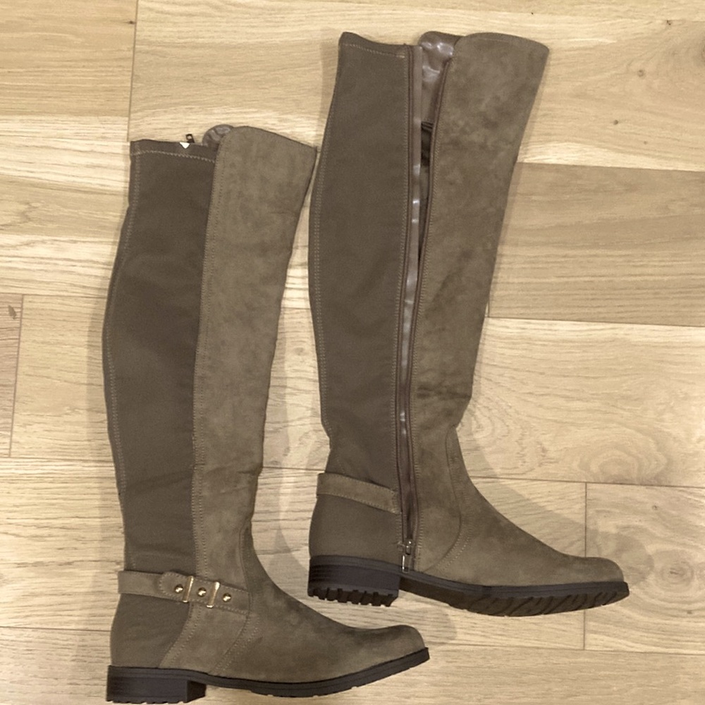 Tall Taupe Boots size 10M